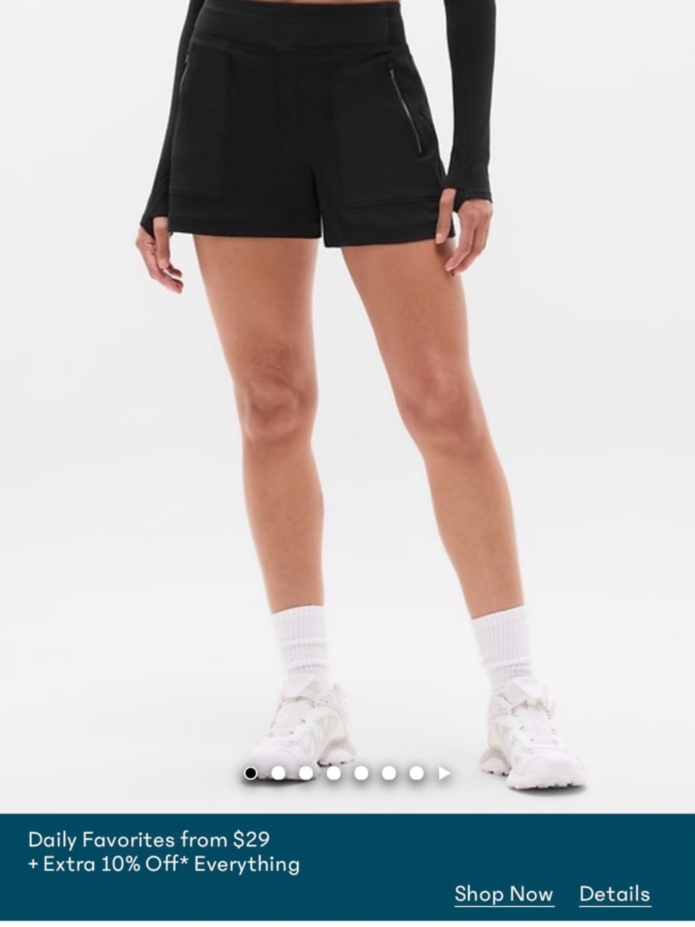 Athleta Trekkie North 3.5” Women's Black Stretch Pull-On Shorts